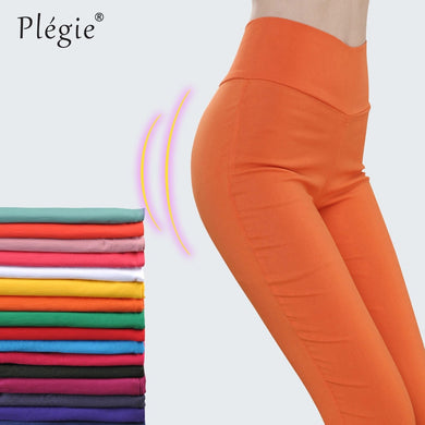 PLEGIE Women High Waist Stretch Pants