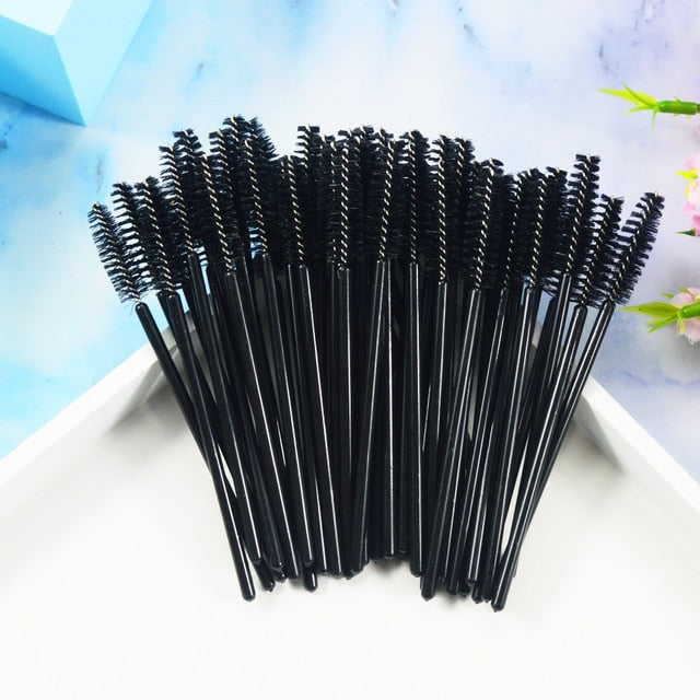 QSTY 50Pcs Eyelash Disposable Mascara Wands